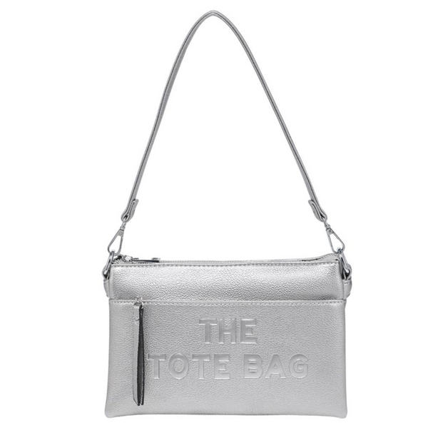 Tote shoulder silver