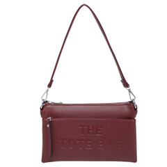 Tote shoulder burgundy