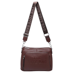 Tote crossbody burgundy