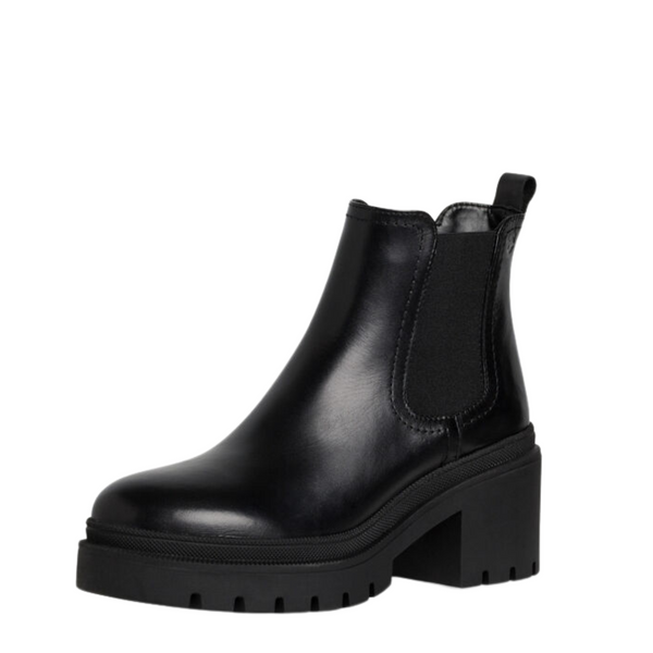 Tamaris - Black Leather Chelsea Boot 25459-41